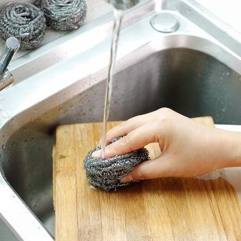 STAINLESS STEEL SCOURERS 6 PACK