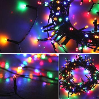 1000 Solar LED Fairy Lights 8 Function Memory Hold Christmas Decoration Multicolor