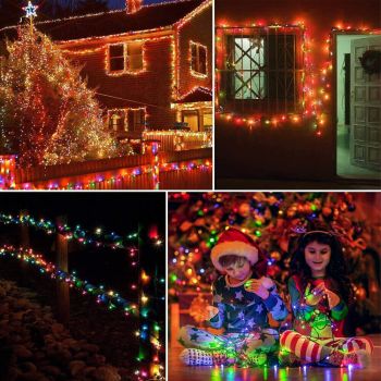 600 Low Voltage LED Bluetooth Control Fairy Lights Christmas Decoration Multicolor