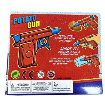 Classic Spud Gun Toy Plastic - Shoot Potatoes Across the Yard!