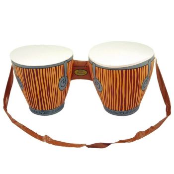 Inflatable Double Bongo Drums African Tropical Beach Party Fancy Dress Hawaiian Luau
