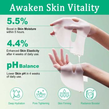 collagen Real Deep Facial Sheet Mask for Women Deep Moisturizing Overnight Sleeping