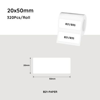 NiiMbot white label paper 50*20mm 320 Pcs For B21/B3S/B1