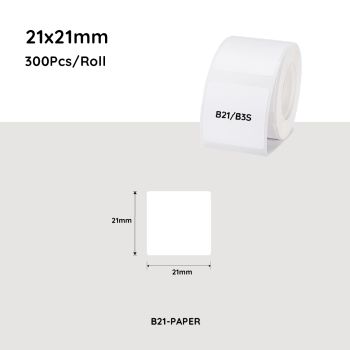 NiiMbot white label paper 21*21mm 300 Pcs For B21/B3S/B1