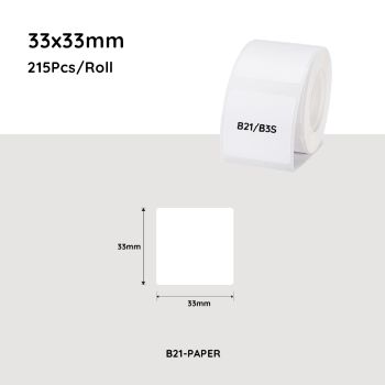 NiiMbot white label paper 33*33mm 215 Pcs For B21/B3S/B1