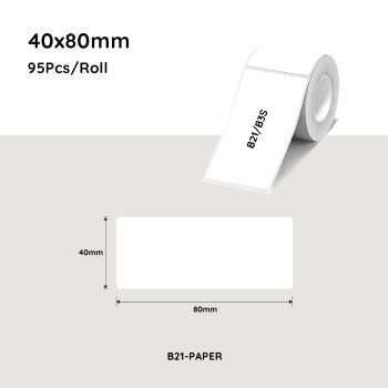 NiiMbot white label paper 40*80mm 95 Pcs For B21/B3S/B1