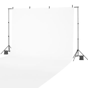 VEVOR Backdrop Stand, 198 x 300 cm Adjustable Photo Backdrop Stand Kit, Portable Background Backdrop Stand with 5 Crossbars, Heavy Duty Projector Screen Stand, for Wedding, Photo Video Studio & Party