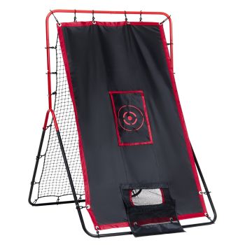 VEVOR Baseball And Softball Rebounder Net 3.5x4.5 ft 2-in-1 Switch Hitter Pitch