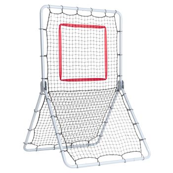 VEVOR Baseball And Softball Rebounder Net, 3.5 x 6 ft PitchBack Baseball Pitching Nest, Softball Pitchback Net, Fielding Trainer, Bounce Back Net for Fielding/Throwing Practice, 5 Adjustable Angles