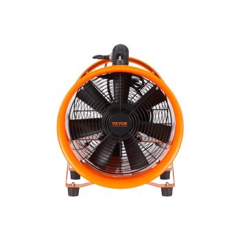 VEVOR Portable Ventilator, 203.2mm/8inch Heavy Duty Cylinder Fan with 10m Duct Hose, 145W Strong Shop Exhaust Blower 1020CFM, Industrial Utility Blower for Sucking Dust, Smoke, Smoke Home/Workplace