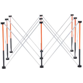 VEVOR Portable Folding Workstand 1267 x 665 mm Collapsible Work Stand 1135 kg