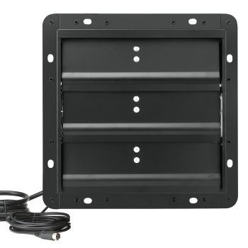 VEVOR Shutter Exhaust Fan, 254mm / 10inch  with Temperature Humidity Controller, EC-motor, 843 CFM, Variable Speed Adjustable Wall Mount Attic Fan, Ventilation and Cooling for Greenhouses, Garages, Sheds