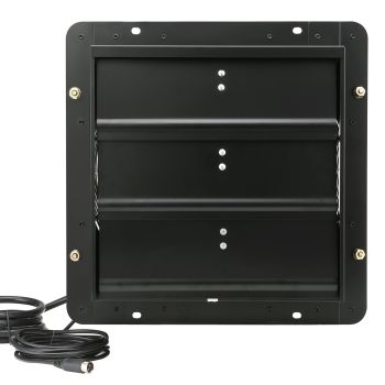 VEVOR Shutter Exhaust Fan, 356 mm / 14inch with Temperature Humidity Controller, EC-motor, 1024 CFM, Variable Speed Adjustable Wall Mount Attic Fan, Ventilation and Cooling for Greenhouses, Garages, Sheds