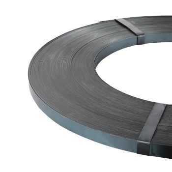 VEVOR Packaging Steel Strapping Roll, 500 m Length x 19 mm Width x 0.55 mm Thickness, 770 kg Break Strength, Heavy Duty Banding Pallet Strap Coil, Portable Strong Banding Packing Metal Straps, Black