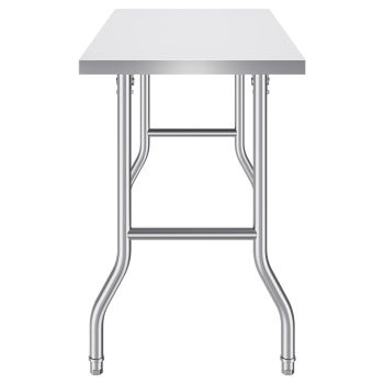VEVOR Stainless Steel Kitchen Bench Folding Commercial Prep Table 1220x610 mm