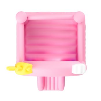 VEVOR Inflatable Bounce House, Indoor Outdoor Playhouse Trampoline, Kid Jumping Bouncer with Blower, Slide, Storage Bag, Family Backyard Bouncy Castle, for Girls Boys Ages 3_8 Years, 2.8x2.3x2.3m