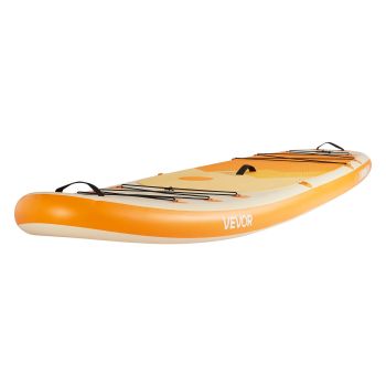 VEVOR Inflatable Stand Up Paddle Board, 3.53m x 89cm x 15cm Wide Ultra-Light SUP Paddleboard, All Accessories Included, Pump, Paddle, Fin, Backpack, Ankle Leash, Strap, Non-slip Deck for Youth, Adults
