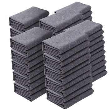 VEVOR Moving Blankets, 72" x 54", 21 lbs/dz Weight, 24 Packs, Professional Recycled Cotton Packing Blanket, Large Heavy Duty Shipping Mover Pads Perfect for Protecting Furniture, Floors, Appliances