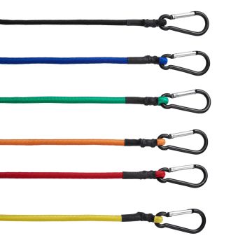 VEVOR 30 Pcs Bungee Cords Set 8mm Heavy Duty Bungee Straps with Steel Carabiners