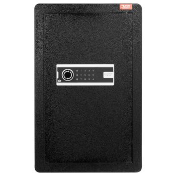VEVOR Single Door 3.5 cu.ft Safe Box with Key Lock & Password, Safe Lock Box with Fireproof Bag, Key Rack, LED Light, and 2 Shelves for Money, Documents, Jewelry, and Valuables, Black