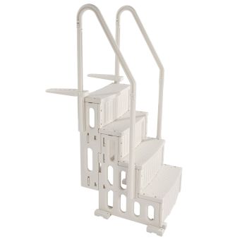 VEVOR 4-Step White Robust Pool Ladder of 2 Handrails for 1219.2-1371.6 mm Pools