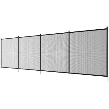 VEVOR Pool Fence, 4 x 12 FT Pool Fences for Inground Pools, Removable Child Safety Pool Fencing, Easy DIY Installation Swimming Pool Fence, 340gms Teslin PVC Pool Fence Mesh Protects Kids and Pets