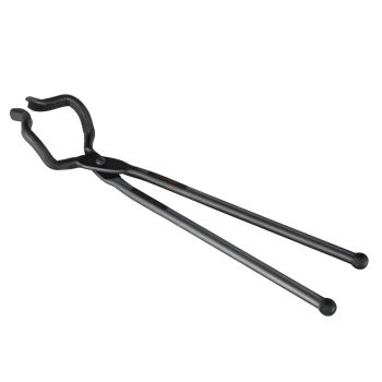 VEVOR Blacksmith Tongs, 463mm Z V-Bit Tongs, Carbon Steel Forge Tongs with A3 Steel Rivets, for Knife Blades, Long Pieces, Circular Forgings, for Beginner and Seasoned Blacksmiths and Bladesmiths