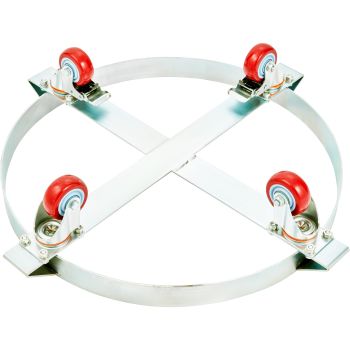 VEVOR 2PCS 250 L Heavy Duty Drum Dolly, 454 kg Load Capacity, Barrel Dolly Cart Drum Caddy, Non Tipping Hand Truck Capacity Dollies with Steel Frame 4 Swivel Casters Wheel, for Drum Handling