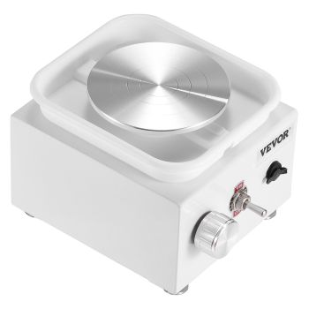 VEVOR Mini Pottery Wheel Electric Ceramic Wheel Machine 0-320RPM Speed White