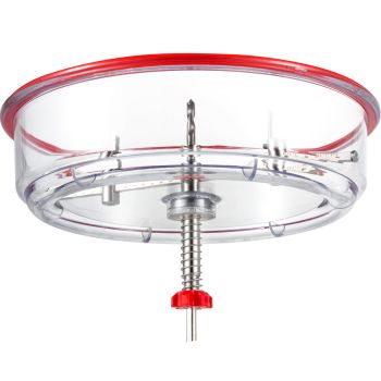 VEVOR Adjustable Hole Saw Cutter Kit, 1-5/8\" to 11-13 /16\" (40-300 mm), Recessed Hole Saw with PC Dust Shield, Two Replaceable Pilot Drill Bits, for Recessed Lights, Ceiling Speakers, Vent Holes