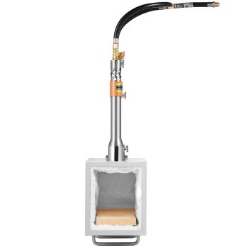 VEVOR Portable Propane Forge, 3 Burner Farrier Forge, 2600℉ Tool and Knife Making Blacksmithing Gas Forge, Large Capacity Square Stainless Steel Gas Forging Tools and Equipment for Metal Forging