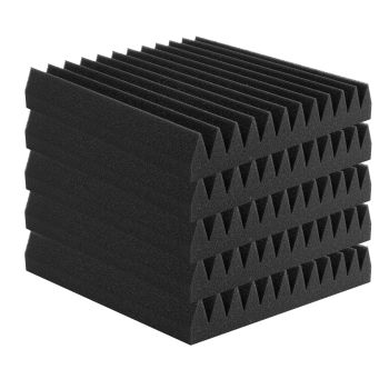 VEVOR Acoustic Foam Panels 50 Pack 12 x 12 x 2 in for Studio Wall and Ceiling
