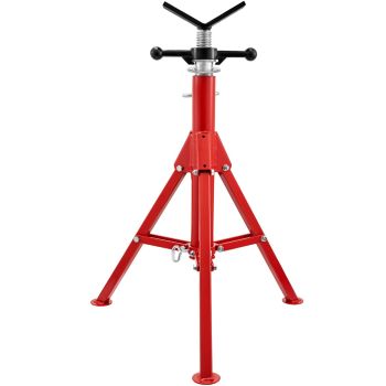 VEVOR Pipe Jack Stand V-Head Foldable Legs 2500LB Max. Height 52"