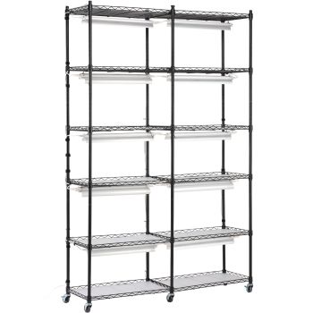 VEVOR Plant Stand with Grow Light 6 Tiers 200W 59.1" Indoor Plant Grow Shelf