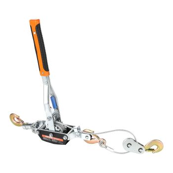 VEVOR Come Along Winch, 5 Ton Max Pulling Capacity, 3.5 m Steel Cable, 3 Hooks, Heavy Duty Ratchet Power Puller Tool with Dual Gears, Automotive Hoist Cable Puller Ideal for Vehicle Rescue