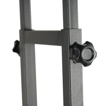 VEVOR Poster Stand, Adjustable Height Up to 75", Double-Sided Heavy Duty Pedestal Sign Holder, Floor Standing Sign Holder Banner Stand with Shock-absorbing Base for Display, for Board and Foam, Black