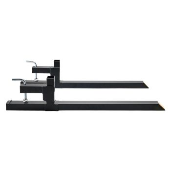 VEVOR Pallet Forks, 907kg Capacity Clamp on Pallet Forks, 1090mm Tractor Bucket Forks, Heavy Duty Front Loader Attachment for Tractor, Skid Steer, Loader Bucket, Tractor Forks for Agriculture and Far