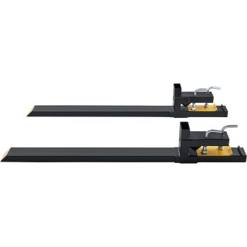 VEVOR Pallet Forks, 1814 kg Capacity clamp on Pallet Forks, 1490 mm Tractor Bucket Forks, Heavy Duty Front Loader Attachment for Tractor, Loader Bucket, Skid Steer, Tractor Forks for Agriculture Farm