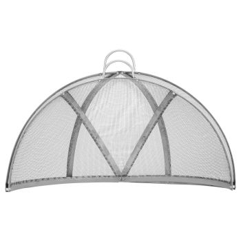 VEVOR Firepit Spark Screen Lid, 30" Diameter, Outdoor Firepit Ring Cover Round Accessories, Fire Pit Metal Cover, Easy-Opening Stainless Steel Fire Ring Covers for Outdoor Patio Fire Pits Backyard