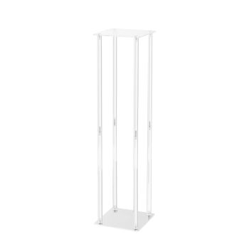 VEVOR 2PCS 31.5inch/80cm High Wedding Flower Stand, With Acrylic Laminate,Acrylic Vase Column Geometric Centerpiece Stands, Floral Display Rack for T-Stage Events Reception, Party Decoration Home