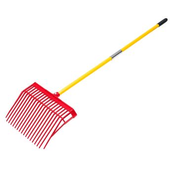 VEVOR Horse Manure Fork Garden Tool 18 Tine Plastic Pitchfork Muck Rake for Hay