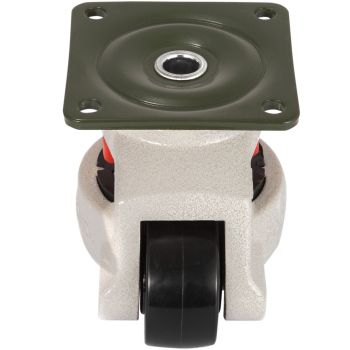 VEVOR 4 Pack Leveling Casters GD-60F Plate Mounted Footmaster Leveling Caster 551kg per Leveling Caster Wheels Nylon Wheel and NBR Pad(GD-60F)