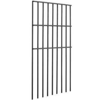 VEVOR Garden Fence, No Dig Fence 44(H)x33(L)cm Animal Barrier Fence, Underground Decorative Garden Fencing with 3.81 cm Spike Spacing, Metal Dog Fence for the Yard and Outdoor Patio, 28 Pack