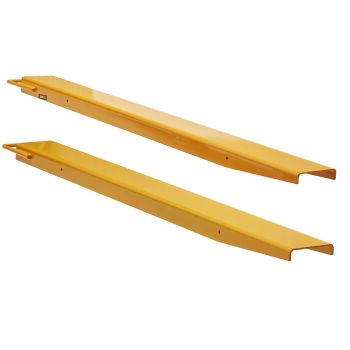 VEVOR Pallet Fork Extensions, 1520 mm Length 115 mm Width, Heavy Duty Steel Fork Extensions for Forklifts, 1 Pair Forklift Extensions, Industrial Forklift Fork Attachments for Forklift Truck, Yellow
