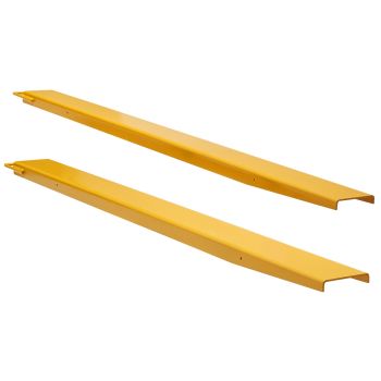 VEVOR Pallet Fork Extensions, 2130 mm Length 140 mm Width, Heavy Duty Steel Fork Extensions for Forklifts, 1 Pair Forklift Extensions, Industrial Forklift Fork Attachments for Forklift Truck, Yellow