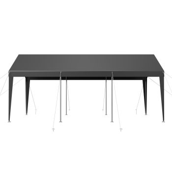 VEVOR Carport Car Canopy 10 x 20 FT Heavy Duty Portable Car Shelter Tent Grey