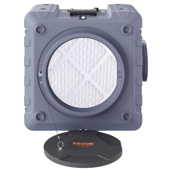 VEVOR Air Scrubber with 3-Stage Filtration, Stackable Negative Air Machine 550 CFM, Air Cleaner with MERV10, Carbon, H13 HEPA, for Home, Industrial and Commercial Use