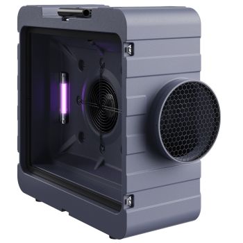 VEVOR Air Scrubber with 3-Stage Filtration, Stackable Negative Air Machine 800 CFM, Air Cleaner with MERV10, Carbon, H13 HEPA, for Home, Industrial and Commercial Use