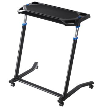 VEVOR Mobile Cycling Desk Foldable Bike Trainer Fitness Desk with Lockable Wheel