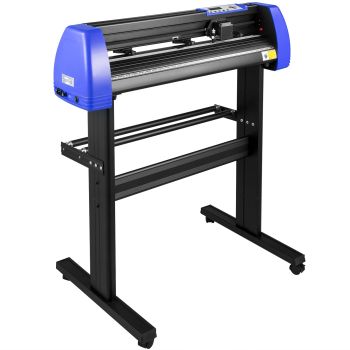 VEVOR 720mm Vinyl Cutter/Plotter Sign Cut Machine Software 20 Blades LCD Black